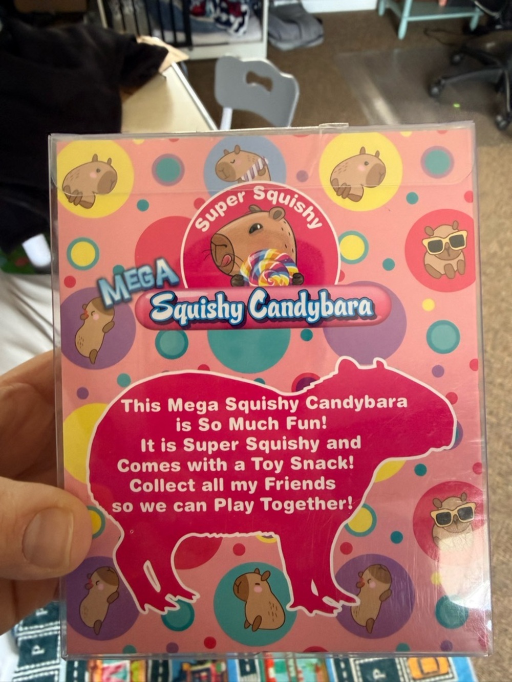 Super Squishy Candybara Plush Toy with Pink Donut- new in box - Picture 3 of 4